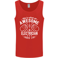 This Is What an Awesome Electrician Looks Like Mens Vest Tank Top Red