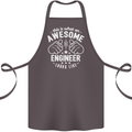 This Is What an Awesome Engineer Looks Like Cotton Apron 100% Organic Dark Grey