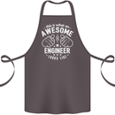 This Is What an Awesome Engineer Looks Like Cotton Apron 100% Organic Dark Grey