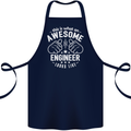 This Is What an Awesome Engineer Looks Like Cotton Apron 100% Organic Navy Blue