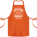 This Is What an Awesome Engineer Looks Like Cotton Apron 100% Organic Orange