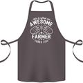 This Is What an Awesome Farmer Looks Like Cotton Apron 100% Organic Dark Grey
