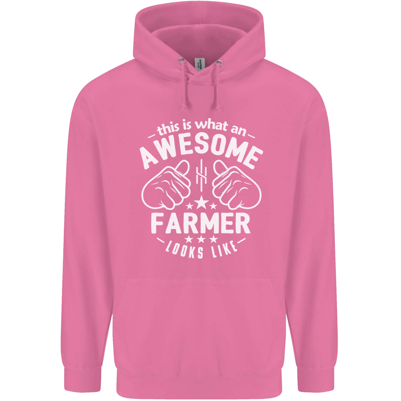 This Is What an Awesome Farmer Looks Like Mens 80% Cotton Hoodie Azelea