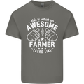 This Is What an Awesome Farmer Looks Like Mens Cotton T-Shirt Tee Top Charcoal