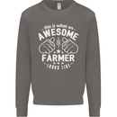 This Is What an Awesome Farmer Looks Like Mens Sweatshirt Jumper Charcoal