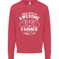 This Is What an Awesome Farmer Looks Like Mens Sweatshirt Jumper Heliconia