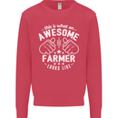 This Is What an Awesome Farmer Looks Like Mens Sweatshirt Jumper Heliconia
