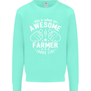 This Is What an Awesome Farmer Looks Like Mens Sweatshirt Jumper Peppermint