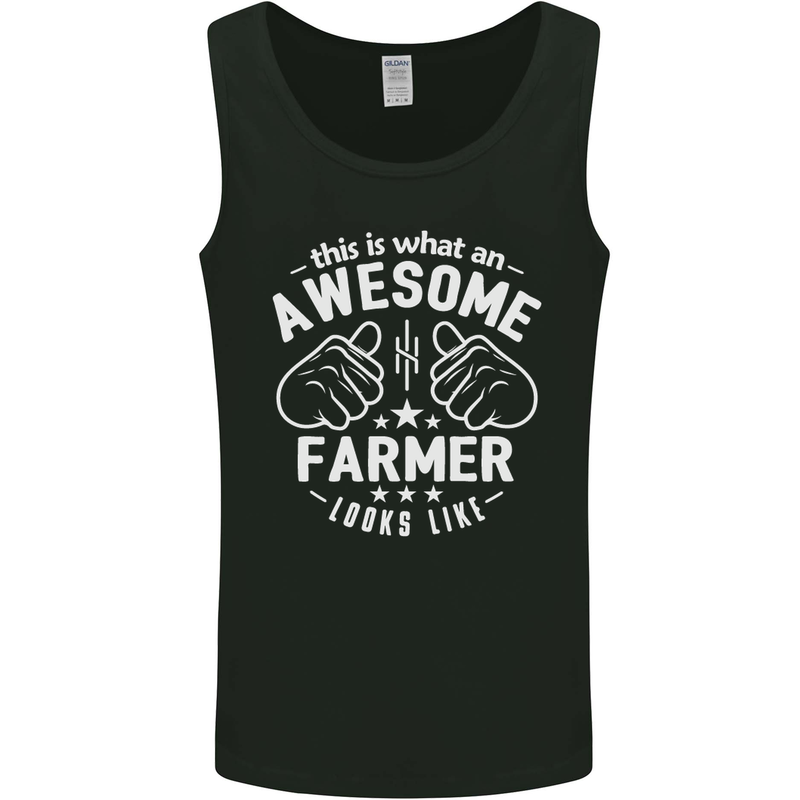This Is What an Awesome Farmer Looks Like Mens Vest Tank Top Black