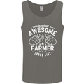 This Is What an Awesome Farmer Looks Like Mens Vest Tank Top Charcoal