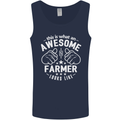 This Is What an Awesome Farmer Looks Like Mens Vest Tank Top Navy Blue