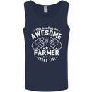 This Is What an Awesome Farmer Looks Like Mens Vest Tank Top Navy Blue