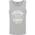 This Is What an Awesome Farmer Looks Like Mens Vest Tank Top Sports Grey