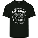 This Is What an Awesome Florist Looks Like Mens Cotton T-Shirt Tee Top Black