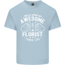 This Is What an Awesome Florist Looks Like Mens Cotton T-Shirt Tee Top Light Blue