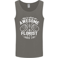 This Is What an Awesome Florist Looks Like Mens Vest Tank Top Charcoal