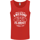 This Is What an Awesome Florist Looks Like Mens Vest Tank Top Red