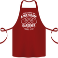 This Is What an Awesome Gardener Looks Like Cotton Apron 100% Organic Maroon