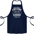 This Is What an Awesome Gardener Looks Like Cotton Apron 100% Organic Navy Blue