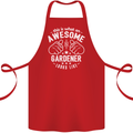 This Is What an Awesome Gardener Looks Like Cotton Apron 100% Organic Red