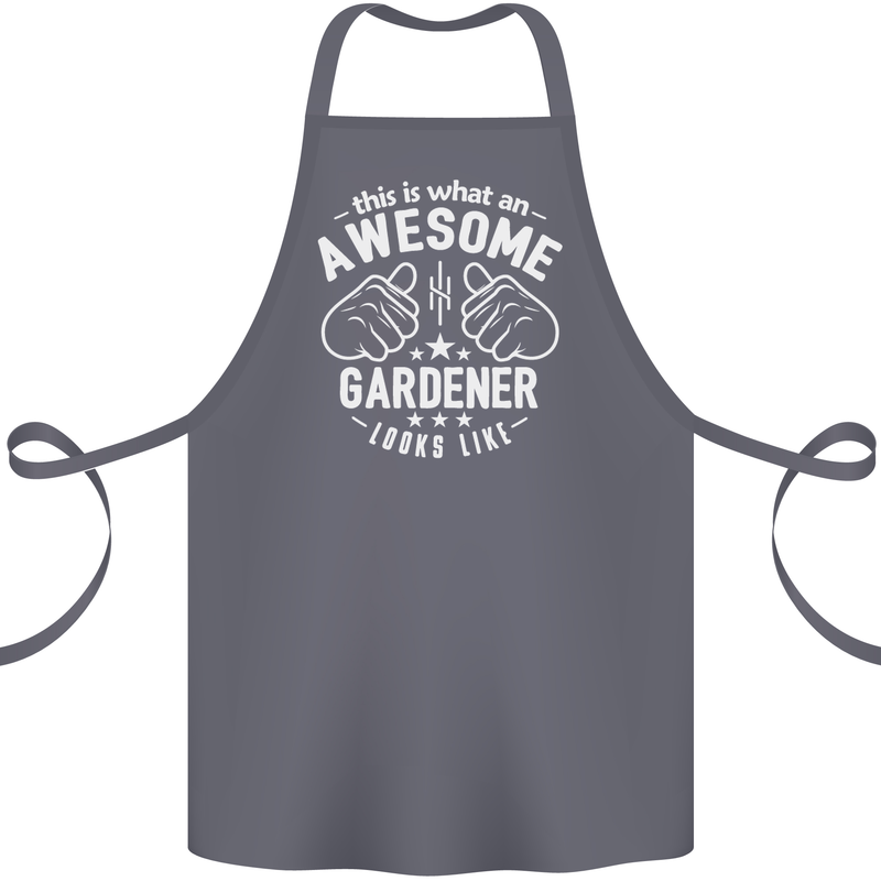This Is What an Awesome Gardener Looks Like Cotton Apron 100% Organic Steel