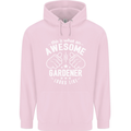 This Is What an Awesome Gardener Looks Like Mens 80% Cotton Hoodie Light Pink