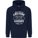 This Is What an Awesome Gardener Looks Like Mens 80% Cotton Hoodie Navy Blue