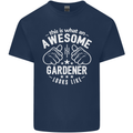 This Is What an Awesome Gardener Looks Like Mens Cotton T-Shirt Tee Top Navy Blue