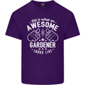 This Is What an Awesome Gardener Looks Like Mens Cotton T-Shirt Tee Top Purple
