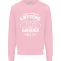 This Is What an Awesome Gardener Looks Like Mens Sweatshirt Jumper Light Pink