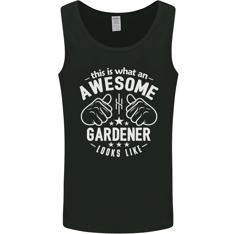 This Is What an Awesome Gardener Looks Like Mens Vest Tank Top Black