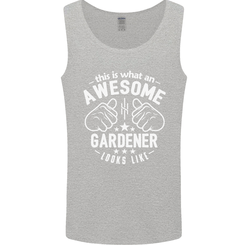 This Is What an Awesome Gardener Looks Like Mens Vest Tank Top Sports Grey