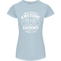 This Is What an Awesome Gardener Looks Like Womens Petite Cut T-Shirt Light Blue