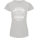 This Is What an Awesome Gardener Looks Like Womens Petite Cut T-Shirt Sports Grey