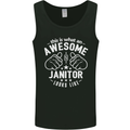 This Is What an Awesome Janitor Looks Like Mens Vest Tank Top Black