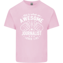 This Is What an Awesome Journalist Looks Like Mens Cotton T-Shirt Tee Top Light Pink