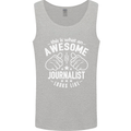 This Is What an Awesome Journalist Looks Like Mens Vest Tank Top Sports Grey