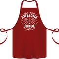 This Is What an Awesome Judge Looks Like Cotton Apron 100% Organic Maroon