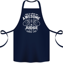This Is What an Awesome Judge Looks Like Cotton Apron 100% Organic Navy Blue