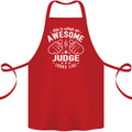 This Is What an Awesome Judge Looks Like Cotton Apron 100% Organic Red