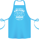This Is What an Awesome Judge Looks Like Cotton Apron 100% Organic Turquoise