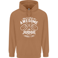 This Is What an Awesome Judge Looks Like Mens 80% Cotton Hoodie Caramel Latte