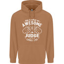 This Is What an Awesome Judge Looks Like Mens 80% Cotton Hoodie Caramel Latte