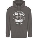 This Is What an Awesome Judge Looks Like Mens 80% Cotton Hoodie Charcoal