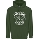 This Is What an Awesome Judge Looks Like Mens 80% Cotton Hoodie Forest Green