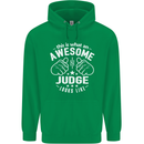 This Is What an Awesome Judge Looks Like Mens 80% Cotton Hoodie Irish Green