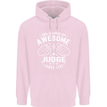 This Is What an Awesome Judge Looks Like Mens 80% Cotton Hoodie Light Pink