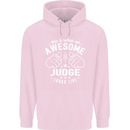This Is What an Awesome Judge Looks Like Mens 80% Cotton Hoodie Light Pink