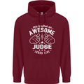 This Is What an Awesome Judge Looks Like Mens 80% Cotton Hoodie Maroon