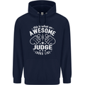 This Is What an Awesome Judge Looks Like Mens 80% Cotton Hoodie Navy Blue